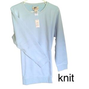 LANDSEND Wms Plus Serious Sweats Reversible TUNIC SweatShirt